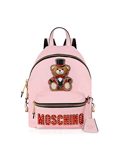 Preisvergleich Produktbild Moschino Damen A763382101224 Rosa Leder Rucksack