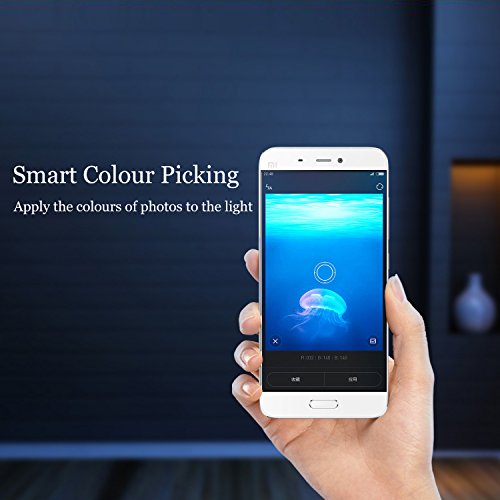 Ollivan®Original Xiaomi Yeelight Smartl Nachttischlampe -LED Lampe Birne Lichtsteuerung – Leuchtdichte verstellen -mit WIFI und APP Ferndatenverarbeitung - 4