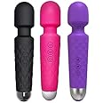 PAGHADI Wand Massager with 10 Magic Vibration Modes Personal Handheld Rechargeable Waterproof Mini Massager Machine for Women & Men - Multicolor 1 Pcs