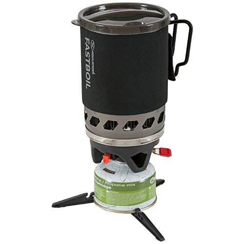 HIGHLANDER, Fornello da Campeggio Blade Fast Boil, Mk2, Portatile e Compatto, con Contenitore da 1,1 l, Ideale per campeggiatori, Escursionismo e Pesca