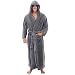 Produktbild Ears Herren Pyjamas Winter Plüsch verlängert Schal Bademantel Startseite Kleidung langärmelige Robe Mantel Schlafanzug Langarm Sweatshirt Freizeit Strickjacke V-Ausschnitt Bluse Pullover