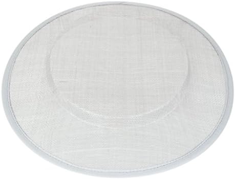 Round Hat Fascinator Millinery Base Hat Foundation 31cm - Light Grey, 2XL