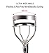 Stainless Steel Eyelash Curler, SUPRENT Perfect Magic Eye Eyelash Curler, Long-Lasting Rolling Up, Portable, No Pinching Eyelid, Makeup Tool Accessory, 5 Refill Rubber Pads