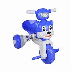 Fun Ride Easy to Fold and Charlie Foldable Baby Tricycle with Music and Lights for Indoors (2 -4 Years , Weight Upto 18 Kg, Blue)