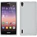 Produktbild PhoneNatic Case für Huawei Ascend P7 Hülle Silikon weiß S-Style + 2 Schutzfolien