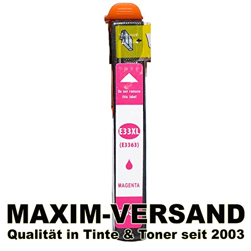 NEUSTE CHIPS funktionieren 100%ig in allen Druckern: 5 Stück MAXIMPRINT Tintenpatronen kompatibel zu Epson Multipack 33 XL (bestehend aus T3351, T3361, T3362, T3363, T3364 kompatibel mit Chip und Füllstandsanzeige) kein Original Set kompatibel zu Epson Expression Premium XP-530 XP-540 XP-630 Series XP-635 XP-640 XP-645 XP-830 XP-900 - 5