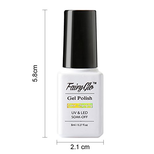 UV nagellack set FairyGlo Thermo Gellack Nagelgel Nail Gel Polish Pure Farbe (1 x Stück) - 3