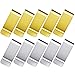 Produktbild 10 Stücke Dünne Metall Geldscheinklammer Männer Geldscheinklammer Brieftasche für Bill Clips Karten Bargeld Halter Dokument Stift Fest (Silber und Gold)