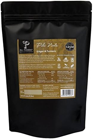 Ginger &amp; Turmeric Pili Nuts (Wild-foraged, Volcanic-grown, Activated)