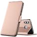 Produktbild GEEMAI für Huawei P Smart 2019 Hülle, Flip Hülle Wallet Stylish mit Standfunktion und Magnetisch PUtasche Schutzhülle handyhüllen passt für Huawei P Smart 2019 Smartphone, Rosegold