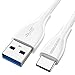Price comparison product image UNBREAKcable USB 3.0 Type C Cable - 3.3ft High Speed USB C Charger Cable Compatible with Samsung Galaxy S10/S9/S8 Note 9/8, Huawei Mate 20/10 P20/P10, Google pixel, Nexus 6P - White