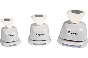 Rayher perforatrice motif cercles 3pces 1,6cm + 2,54cm + 3,81cm ø gris, 69261000