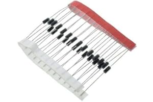 DAZZLETECH 25 x 1N4004 400V 1A Diode Rectifier general purpose DO-41 for power supplies and electronic component replacement and repair 1n4004