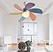 Produktbild YAN Kronleuchter Kreative Kinder Deckenventilator, Fan Licht, Schlafzimmer Fan Kronleuchter, Restaurant Wohnzimmer Beleuchtung, LED Deckenventilator Licht