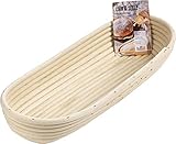 RBV Birkmann 208995 Gärkörbchen, länglich, 42 x 17 cm, Höhe 7 cm - für Brote von 1500g - 2500g RBV Birkmann 208995 Gärkörbchen, länglich, 42 x 17 cm, Höhe 7 cm - für Brote von 1500g - 2500g