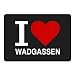 Produktbild Mousepad Classic I Love Wadgassen schwarz