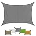 Produktbild Sonnensegel SUN FRANCIS rechteckig in verschiedenen Größen und Farben wetterbeständig wasserabweisend Garten Terrasse Camping Caravaning Sonnenschutz 100 % PES Sichtschutz Windschutz Tarp , Größe (Fläche):4m x 7m, Farbe:Granit