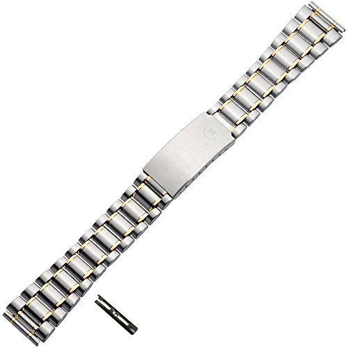 Uhrenarmband 18mm Metall bicolor, silber / gold - Uhrband aus Edelstahl - Faltschliee mit Sicherheitsverschluss - inkl. Wechselansto 20mm - Uhrenarmbnder von Marburger seit 1945 Uhrenarmband 18mm Metall bicolor, silber / gold - Uhrband aus Edelstahl - Faltschliee mit Sicherheitsverschluss - inkl. Wechselansto 20mm - Uhrenarmbnder von Marburger seit 1945