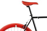 FabricBike-Fahrrad Fixie, Schwarz, Starre Nabe, Single Speed, Fixed Gear Bike, Rahmen aus Hi-Ten Stahl, 10 Kg - 3