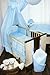 Baby Cot Beddding Set for Bed 140x70 cm Exklusive Flower blue