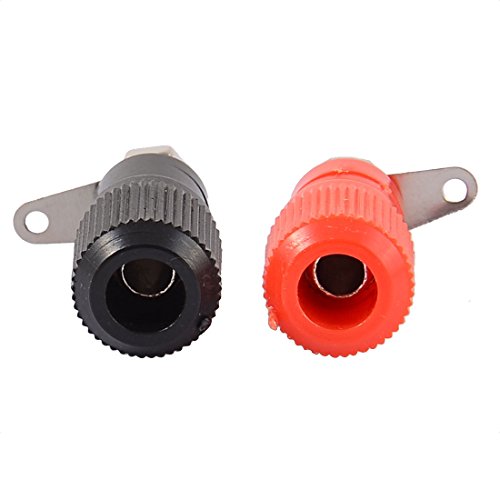 sourcingmap® 30Stk schwarz rot Lautsprecher Anschluss 4mm Bananenstecker Verbindliche Post - 3