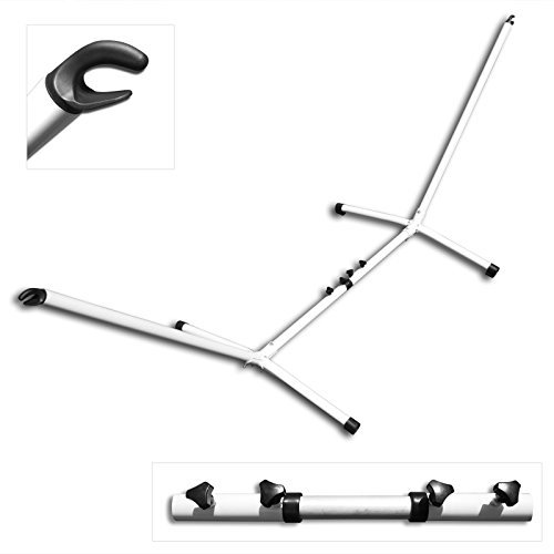 Julido Hängemattengestell variabel weiß 280-340cm breit 105cm hoch