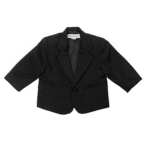 Schicker Taufanzug / Baby-Anzug 5-teilig, schwarz uni - 3