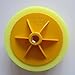 Produktbild P-H 15,2 cm Schwamm Polieren Rad Automarke Beauty Schwamm Polieren Disc Flugzeug Wave Schwamm Rad Polieren Wachs Selbst haftende Rad (Gelb)