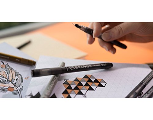 Derwent Skizzenbuch, Graphik Inspire Me, 80 Seiten, durchschlagfest, gemustert, 120 g/m²-Papier S schwarz - 2