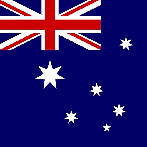 Fridge magnet with Australian national flag design - size: 5 x 5 cm - Australia magnet as a present or souvenir