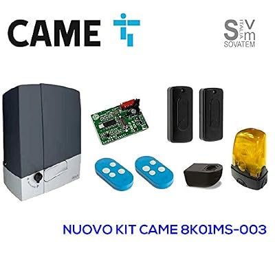 CAME - KIT AUTOMATISME PORTAIL COULISSANT 230V BXV400K CAME 8K01MS-003 - CAM-8K01MS-003
