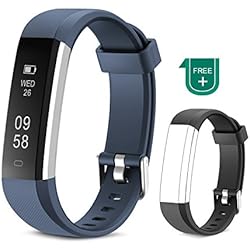 Muzili Pulsera de Actividad Inteligente Fitness Tracker Impermeable Pulsera Actividad Reloj Deportivo con Podometro/Monitor de sueño/Notificación de Llamadas para Niños, Mujeres y Hombres(Azul)