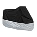 Produktbild Größe XXXL Motorradabdeckung Wasserdicht Faltgarage Motorradgarage Protection Durable Polyester 190T Abdeckplane für Motorrad, Scooter (Silber-schwarz)