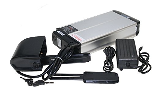 Akku-Set 36V 10 AH Lithium Ionen 2 Pole XH370-10J mit Adapter Aufnahme und Ladegerät für E-Bike Pedelec,Elektrofahrrad Mifa Rex Prophete Aldi NEU!