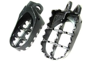 BHYSHOP Gris MX Repose-pieds Piquets de pied pour KLX 400 Rm125 RM 250 Drz 400 Dr-z400