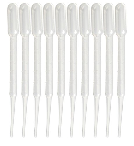 Preisvergleich Produktbild 10 Stück 3ml Pipetten, Dosierpipette - Tropfpipette mit Saugbalg
