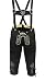 Produktbild German Wear Damen Trachten Kniebundhose Jeans Hose kostüme mit Hosenträgern in der 4X Farben, Größe:34, Farbe:Schwarz