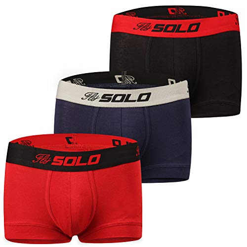 SOLO Mens Modern Grip Short Trunk Cotton Stretch Ultra Soft Classic Boxer Brief (Pack of 3) RS.515 (39.00% Off) - Amazon SOLO Mens Modern Grip Short Trunk Cotton Stretch Ultra Soft Classic Boxer Brief (Pack of 3) RS.515 (39.00% Off) - Amazon