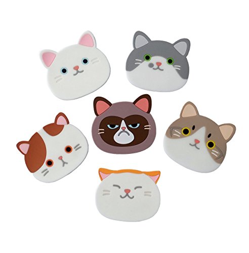 Omlet Qute chat Tasse Tapis en silicone Dessous en caoutchouc pour vin, verre, Tea Omlet Qute chat Tasse Tapis en silicone Dessous en caoutchouc pour vin, verre, Tea