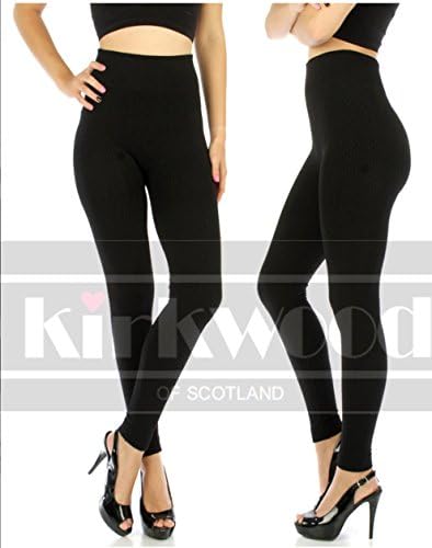 LADIES CHUNKY CABLE KNITTED FULL LENGTH THICK LEGGINGS WOMEN STRETCHY PANTS