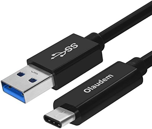 Olaudem USB 3.1 USB-C to USB-A 10Gbps/3A Charging and Data Sync Cable (3.3ft) for the new MacBook, ChromeBook Pixel, Nexus 5X, Nexus 6P, Nokia N1 Tablet, OnePlus 2,OnePlus 3 and More USB Type-C Devices,Black