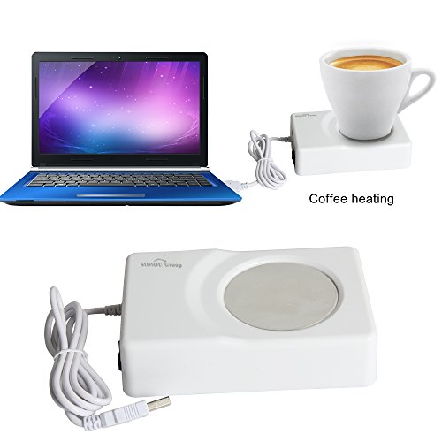 Sidiou Group Wärmer USB-Untersetzer Vakuum-Schalen-Auflage USB-Mini-Kühlschrank Kühlung heißer und kalter Dual-Use-Untersetzer Computer gewidmet Temperatur Heizung USB-Tassenwärmer - 9