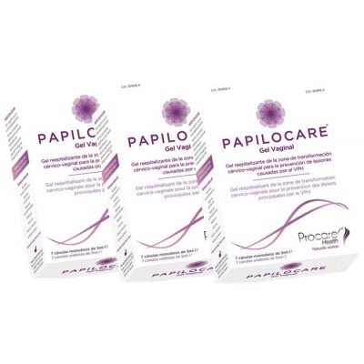 Procare-Health - PACK 3U PAPILOCARE GEL VAGINAL 7 CANULAS 5 ML