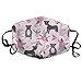 Produktbild Pitbull Dog Floral - Pitbull Cheater Quilt E, Floral Pink and Teal Anti Dust Mask Anti-Pollution Washable Wiederverwendbar Mouth Masks