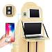 Produktbild IACON Rückenlehnenschutz Auto Computer Desk Auto Organizer Faltbare autositz organizer kinder tablet Aufbewahrungstasche Trittmatte Reise (Khaki)