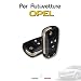 Produktbild Autoschlüsselschutz Schlüsselhülle Gehäuse Fernbedienung mit 3 Tasten und Klappschlüssel für Opel Insignia Astra J Zafira Vauxhall