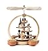 Produktbild DREGENO Stufen-Pyramide natur mit Weihnachts-Motiven, für Teelichter, von DREGENO SEIFFEN 23 cm – Original erzgebirgische Handarbeit