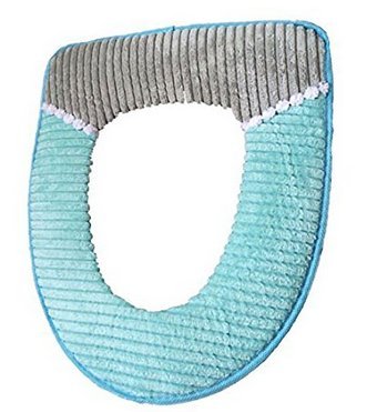 Lyuboov Cord verdickte Toilettensitz Sitzring wasserdichte Toilettenschüssel Plüsch Set Anzug warme Kissen WC Sitzpolster
