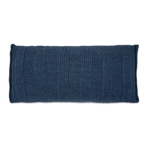 Baby’s Only 171628 Kissen Dekokissen Robust gestrickt mit Füllung, 60 x 30 cm, jeans - 2