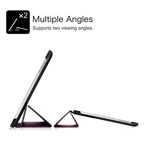 Fintie Samsung Galaxy Tab 4 10.1 Hülle Case – Ultra Schlank Superleicht Ständer Smart Shell Cover Schutzhülle Etui Tasche mit Auto Schlaf / Wach Funktion für Samsung Galaxy Tab 4 10.1 SM-T530 SM-T535 (nicht geeignet für Samsung Galaxy Tab 3 10.1), Lila - 6